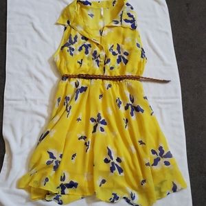 Nine Bird Yellow and Blue women's dress